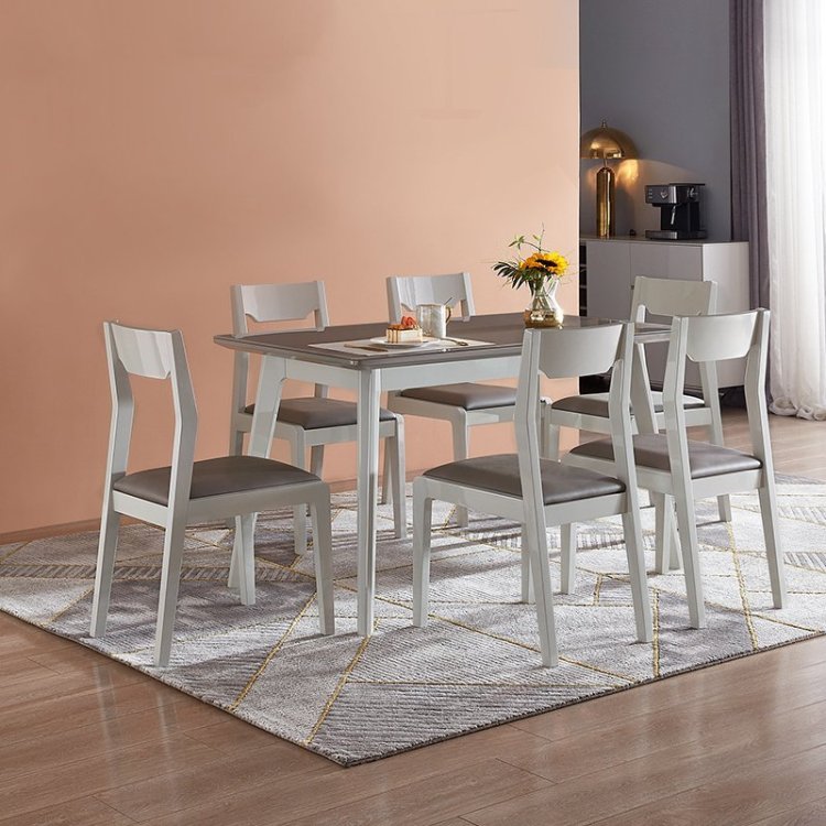 全友长方形餐桌